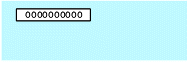 The small blue window shows a box in the top left corner containing ten zeros.
