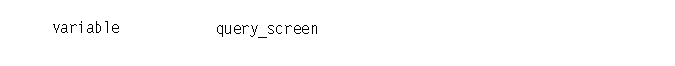 This picture shows the syntax of the QUERY_SCREEN statement.