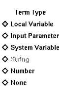 This is an example of how a radio button is used with a mouse to select an option.